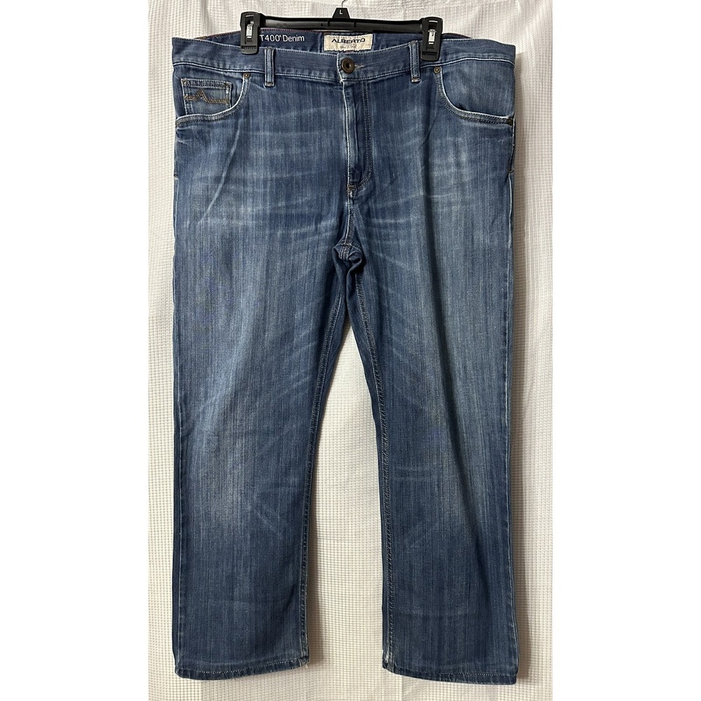 Alberto T400 Denim Modern Fit Stone Mens Designer Jeans Size 40x27 EUC